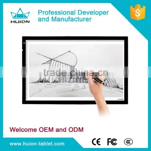 HUION High Brightness Aluminum Frame Led Graphics Tablet Drawing Tracing Led Light Pad thumbnail-1