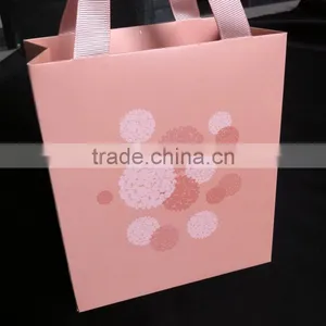 Amazing Luxury Ribbon Handle Pink Gift Paper Bag thumbnail-2