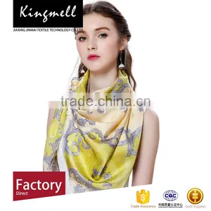 Custom Women's Print Silk Scarf for 2017 Summer Most Selling Products thumbnail-1