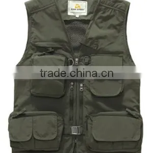 Worested Cotton and Polyester Hawking Fishing Hunting Vest With Multipockets thumbnail-1