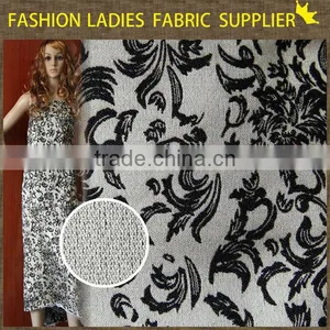 Shaoxing Textile 2016 Hot Selling! Poly/ctn Jacqaurd Fabric,garments Fabric,ladies' Wearing Fabric 210gsm Jacquard Fabrics thumbnail-1
