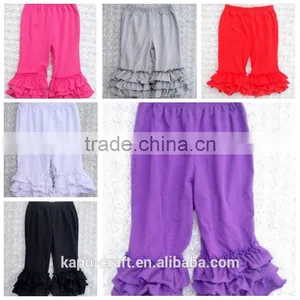 Kids Christmas Ruffle Leggings Wholesale Baby Icing Ruffle Cotton Pants thumbnail-1