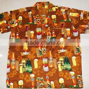 Beer Bottle Print Hawaiian Shirts thumbnail-4