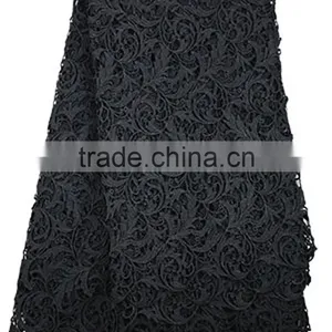 100% Cotton Textile Guipre Lace Fabric Embroidery African Lace Fabrics thumbnail-1