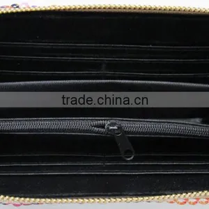 New Stylish Canvas Cotton Zipper Round Print Dog Wallet thumbnail-4