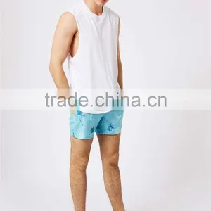 MGOO Foshan Manufacturer Custom Sublimation Print Mens Boardshorts Swimwear Mesh Inside DrawString Elastane Waistband thumbnail-3