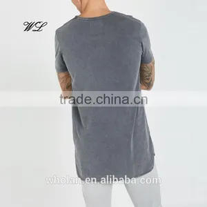 2017 Summer Man T-shirt Blank Branded Logo Cheap Apparel Cotton Stone Washed T-shirts thumbnail-3