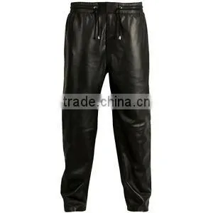 Red Mens Jogging SweatPants Lambskin thumbnail-1
