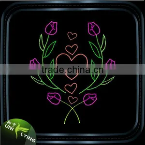 Customized Rhinestone Heat Transfers Applied on T-shirts thumbnail-5