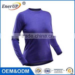 China Apparel Sport Wear Thermal Wicking Antibacterialt Gym Fancy Girl Long Sleeve T Shirt thumbnail-4