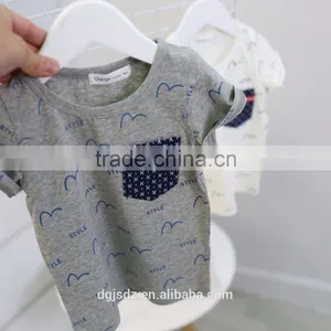 Cheap Wholesale Children T Shirt 2017 New Short Sleeve Kids T Shirt For 2-7 Years Casual Kids Crewneck T Shirt thumbnail-3