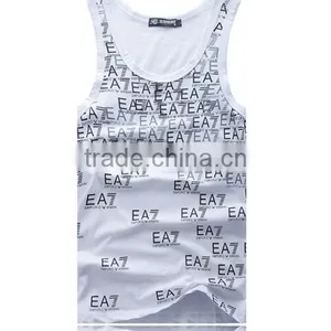 Gym Stringer Tank Top Men Bodybuilding Clothing and Fitness Mens Sleeveless Shirt Sports Vests Cotton Singlets Muscle Tops thumbnail-1