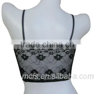 Seamless Women's Underwear Transparent Lace Bra Top Fashion Ladies Underwear Tube Bra thumbnail-3