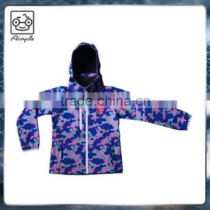 Children's Outdoor Wear Camo Jacket Colorful Coat Windbreaker Clothing thumbnail-1