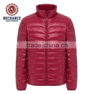 OEM Service Men Ultra Light Black Winter Down Jacket Packable Lightweight Coat Short Outwear PQ401 thumbnail-4