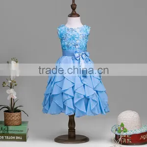 Sleeveless V-Neck Lace Ivory Flower Girl Princess Party Dress 2~12Years CL008938-2 thumbnail-2