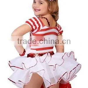 New Stripe Girl Ballet Wear -glisten Girls' Dance Stripe Wear- Glisten School Kid Dance Dress/tutu Ballet -children and Adults thumbnail-2