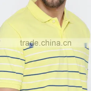 2017 Guangzhou Shandao Garment OEM Customized 180g 100% Cotton Men Striped Short Sleeve Polo Shirt thumbnail-4
