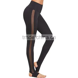 New Arrival Sexy Mesh Custom Supplex Yoga Leggings for Women thumbnail-2