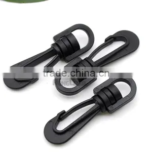 HLD/B001F Black POM Plastic Spring Snap Clip Hooks Carabiner Paracord Strap Hooks Rotary Hooks Swivel Snap Hook thumbnail-1