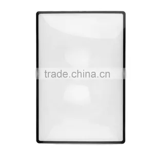 180x120mm Hot Selling Convinient A5 Flat PVC Magnifier Sheet X3 Book Page Magnification Magnifying Reading Glass Lens thumbnail-3