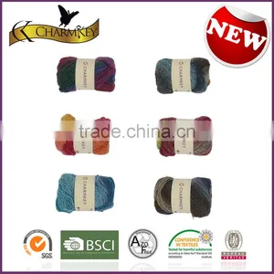Charmkey Roving Wool Yarn Polyester Blended Yarn Fancy Women Scarf Yarn Melange Yarn thumbnail-3