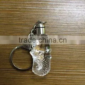 Crystal Singapore Merlion Model With LED Keychain For Souvenirs Gifts KJJ-02 thumbnail-3