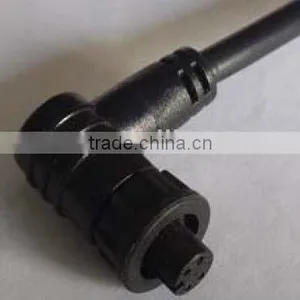 Circular Mini Size Female Lock Molding Type Right Waterproof Connector thumbnail-1