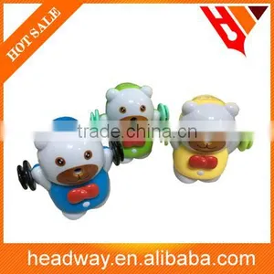 Cartoon Bodybuilding Bear Shape Pencil Sharpener for Kids thumbnail-1