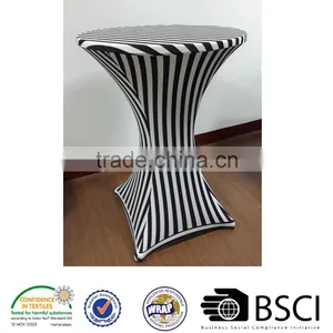 Strip Printing Table Cover Spandex Stretch Tablecloths thumbnail-1