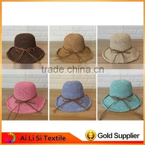 Wholesale Cheap Latest Fashion Lady Women Paper Straw Hat thumbnail-1