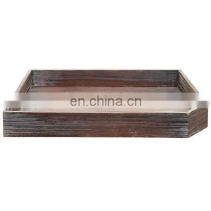 Round Wooden Servingcompartment Tea And Coffee Trays thumbnail-1