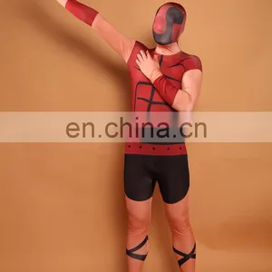 Sparta Warrior Spandex Superhero Costume Halloween Zentai Suit Cosplay Dress thumbnail-1
