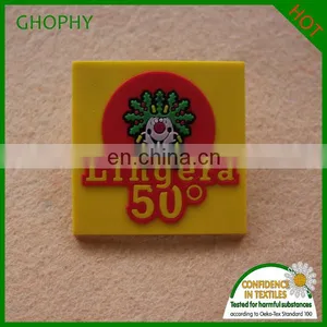 Custom Bags Accessory Silicone Heat Tansfer Rubber Label thumbnail-3