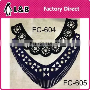 Latest Black Fabric Hollow Pattern Fashion Collar Designs thumbnail-5