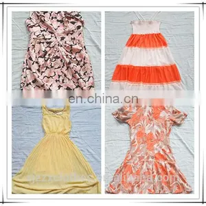 Quality Used Clothes Lady Fashionable Cotton Dress for Sale thumbnail-3