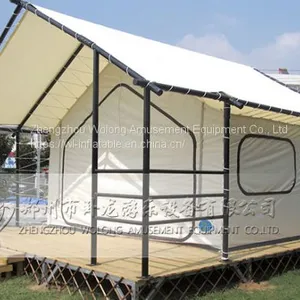 2018 Factory Hot Sell Wood Frame Hotel Tent, Glamping Luxury Lodge Canvas Tent thumbnail-1