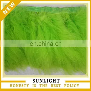 Green Turkey Feather Fringe Trimmings thumbnail-1