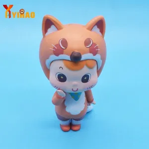 Customized Cute Fox Plastic Action Model Figures Toy for Collect thumbnail-1