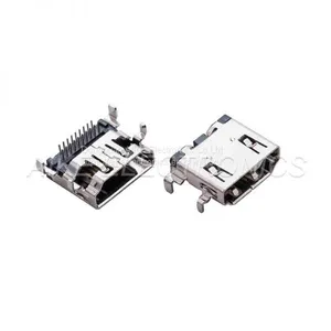 HDMI Connector 19PIN DIP Type With Through Hole Legs,sink PCB Board Type thumbnail-1