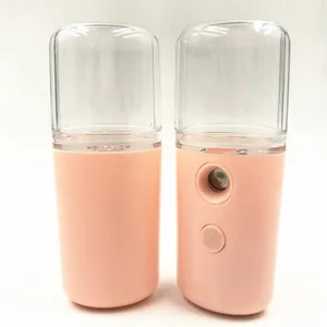 2020 Cute Beauty Care Moisture Electric Mini Handheld Moisture Spray Water Milk Alcohol Nano Mist Sprayer thumbnail-3