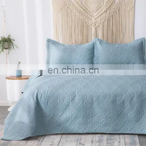 Luxury Heavy Solid Color Microfiber Twin Queen Size Bed Comforter Set Bedding Pillow Sham Quilt thumbnail-2