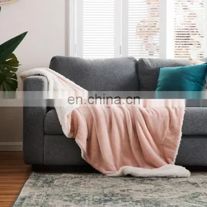 Star Logo Warming Sleep Microfiber Sherpa Blanket For Decoration thumbnail-2