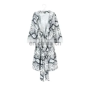 Lady Flower Bridesmaid Robe Bridal Dressing Gown Kimono Sleepwear thumbnail-6