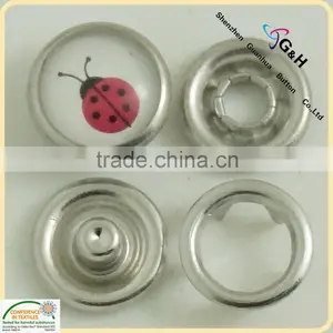 Resin Top Brass Snap Button thumbnail-1