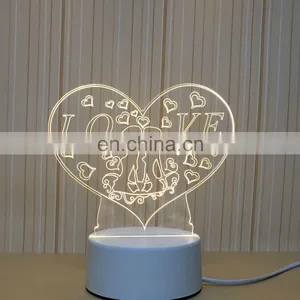 USB and Battery Color Changing 3d Animal Led Acrylic Night Light thumbnail-5