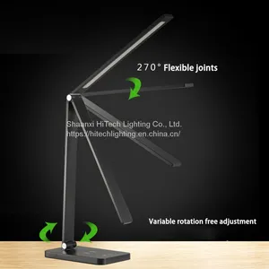 5 Modes Lighting LED Desk Lamp Wireless Charging Station LED Reading Light Brightness Adjustable Bedroom USB LED Table Lamp thumbnail-4