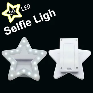 TL-20 Five-pointed Star Mobile Phone Fill Light Selfie Live Broadcast Beauty LED Light Selfie Light Touch Beauty Ring Light Anchor Fill Light thumbnail-1