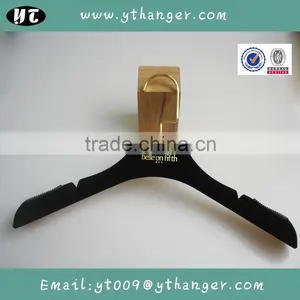 HA6997 Gold Stamping Logo for Hanger Velvet Plastic Coat Hanger Supplier's Choice thumbnail-3