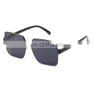 2019 Made in China, Fashion Boys Girls Lightweight Funny Wholesale Pink Square Sunglasses Uv400 Big Glasses Frame Kids/ thumbnail-3